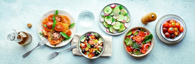 talerz z kompozycją dań